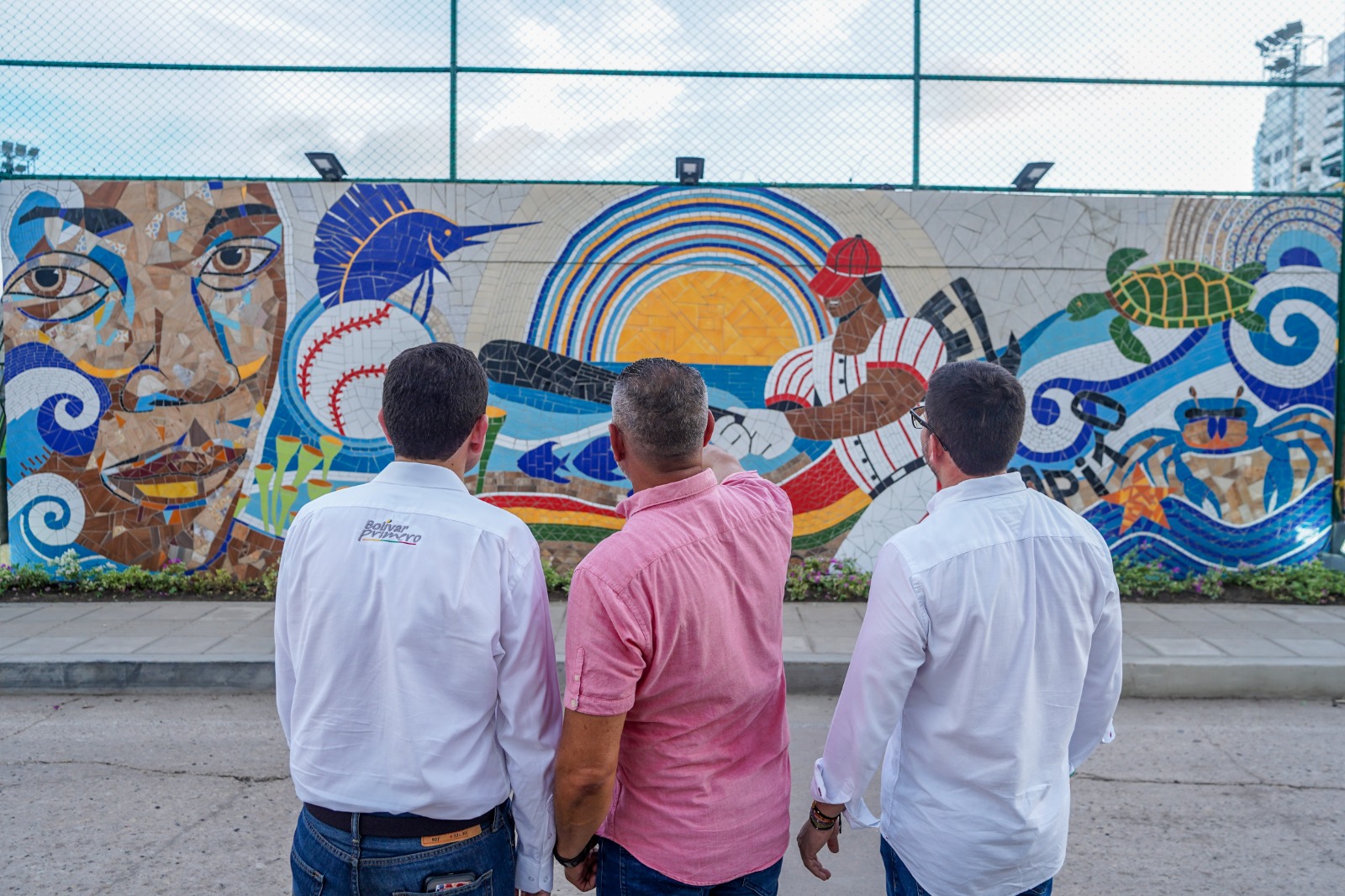JAC Bocagrande agradece a gobernador Blel por entrega de mural en "El Campito"