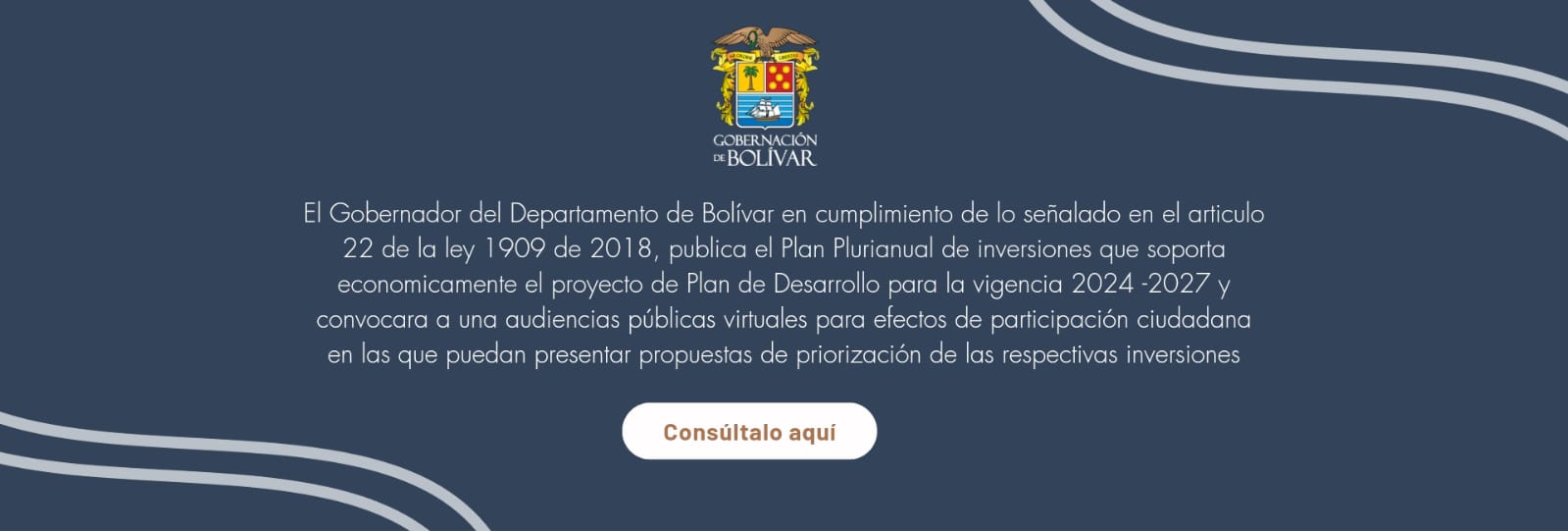 Plan Plurianual del Plan de Desarrollo de Bolívar 2024